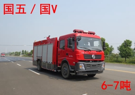 國(guó)五東風(fēng)7噸水罐消防車圖片